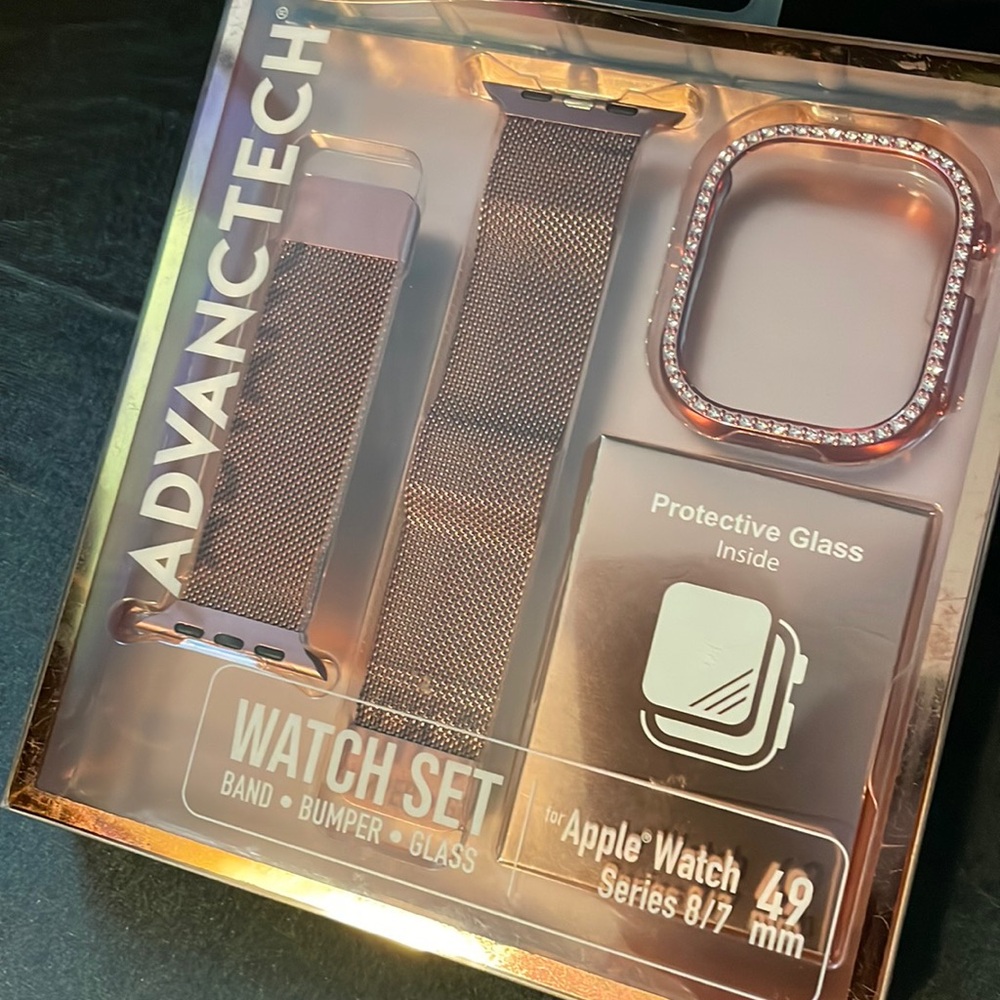 Apple Watch series 8/7 mm Band Bumper Glass